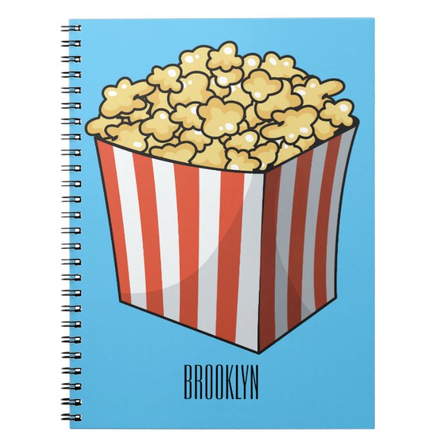 Cuaderno Ilustracion personalizado de palomitas (Frente)