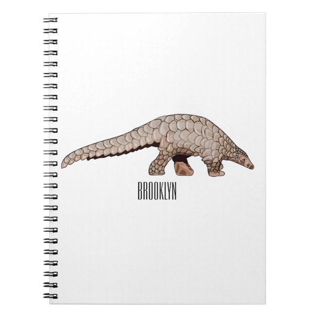 Cuaderno Ilustracion personalizado de Pangolin (Frente)