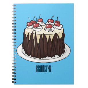Cuaderno Ilustracion personalizado de pasteles de la Selva 