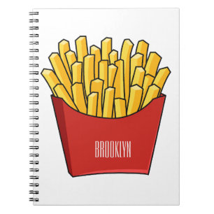 Cuaderno Ilustracion personalizado de patatas fritas