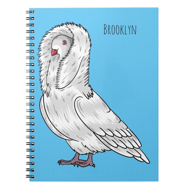 Cuaderno Ilustracion personalizado de pichón de Jacobin (Frente)