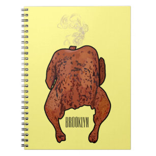 Cuaderno Ilustracion personalizado de pollo asado