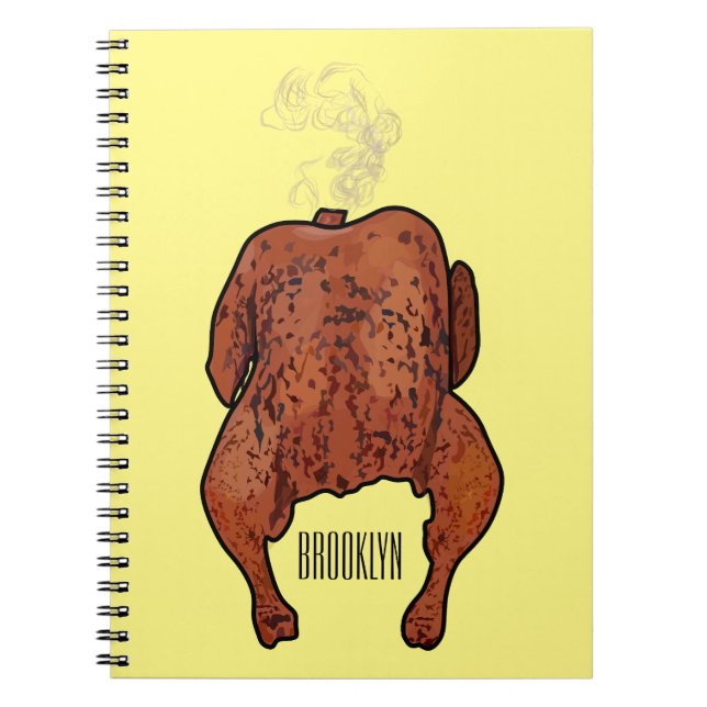 Cuaderno Ilustracion personalizado de pollo asado (Frente)