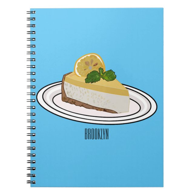 Cuaderno Ilustracion personalizado de queso de limón (Frente)