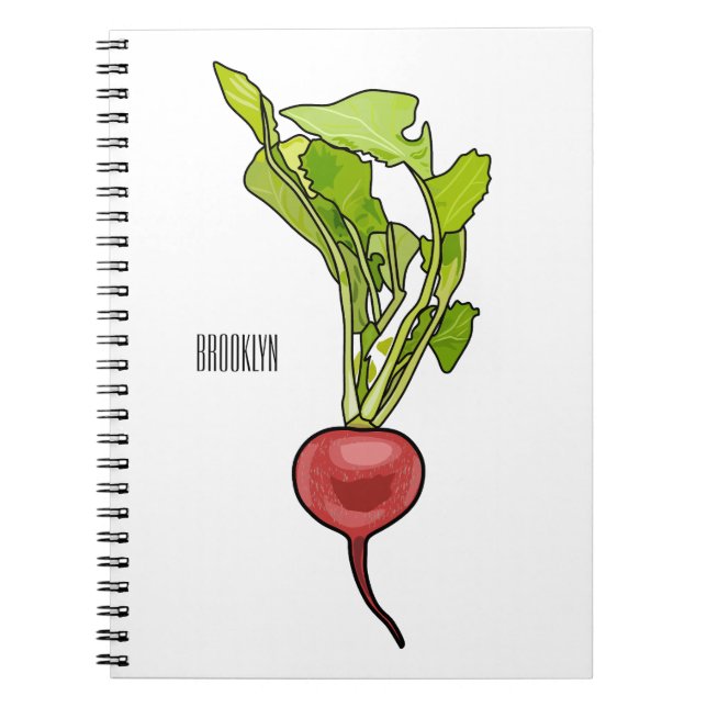 Cuaderno Ilustracion personalizado de Radish (Frente)