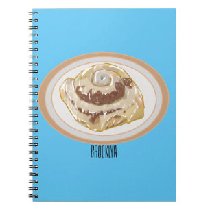 Cuaderno Ilustracion personalizado de rollo de canela