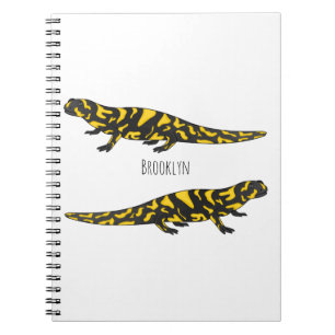 Cuaderno Ilustracion personalizado de salamandra tigre