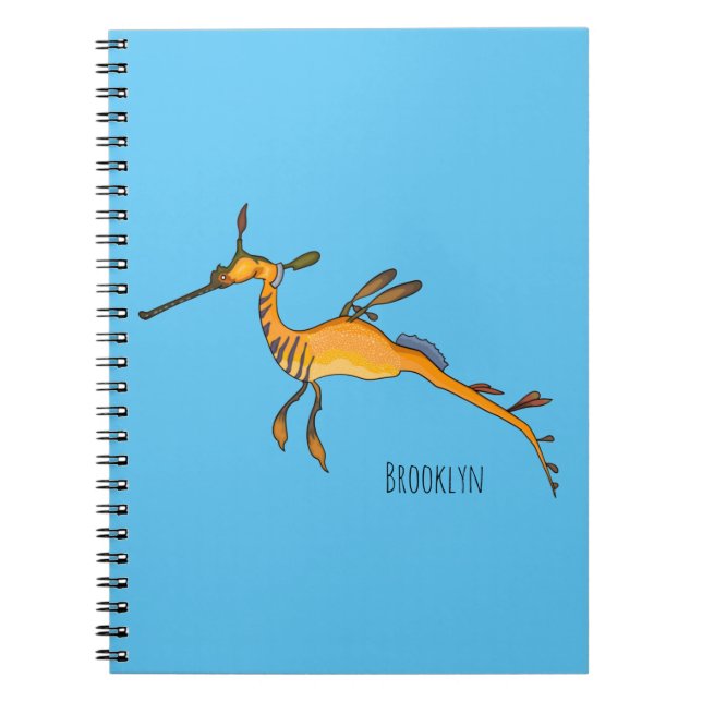 Cuaderno Ilustracion personalizado de Seadragon Weedy (Frente)