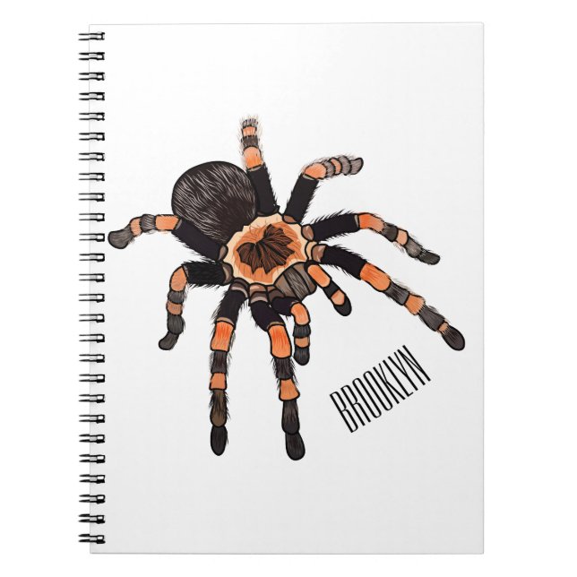 Cuaderno Ilustracion personalizado de Tarantula (Frente)