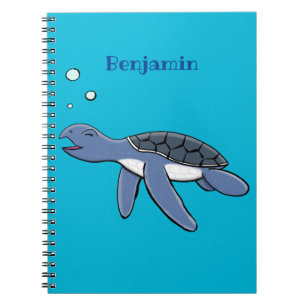 Cuaderno Ilustracion personalizado de tortuga marina de beb