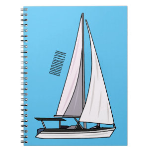 Cuaderno Ilustracion personalizado de velero