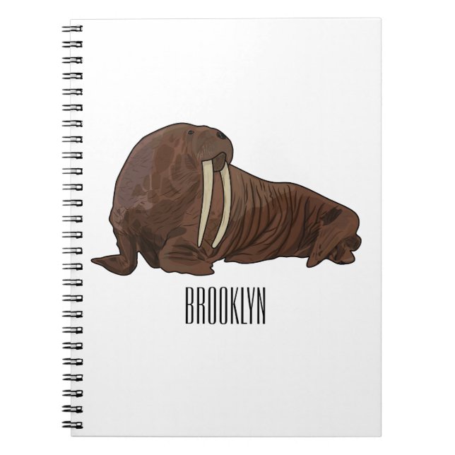 Cuaderno Ilustracion personalizado de Walrus (Frente)