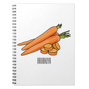 Cuaderno Ilustracion personalizado de zanahoria