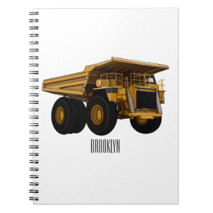Cuaderno Ilustracion personalizado del camión de altura