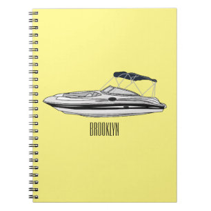 Cuaderno Ilustracion personalizado en motocicleta
