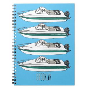 Cuaderno Ilustracion personalizado en motocicleta
