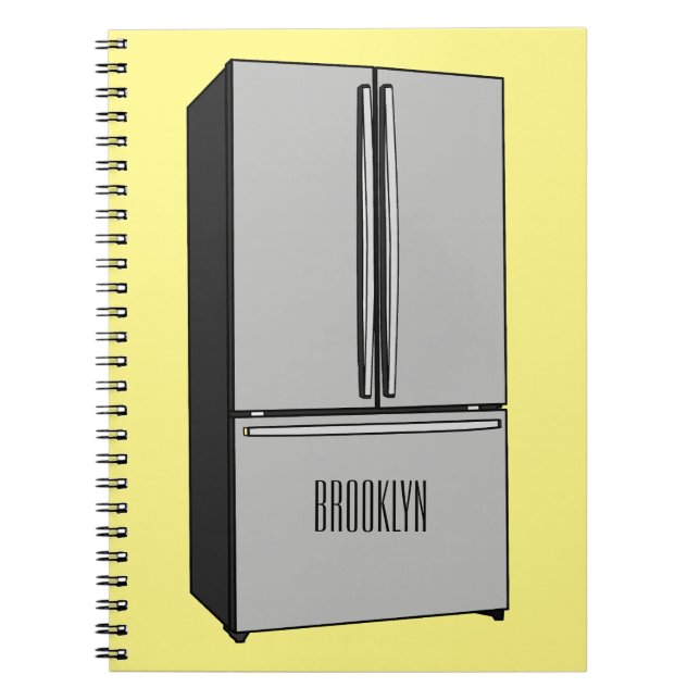 Cuaderno Ilustracion personalizado frigorífico de puerta fr (Frente)