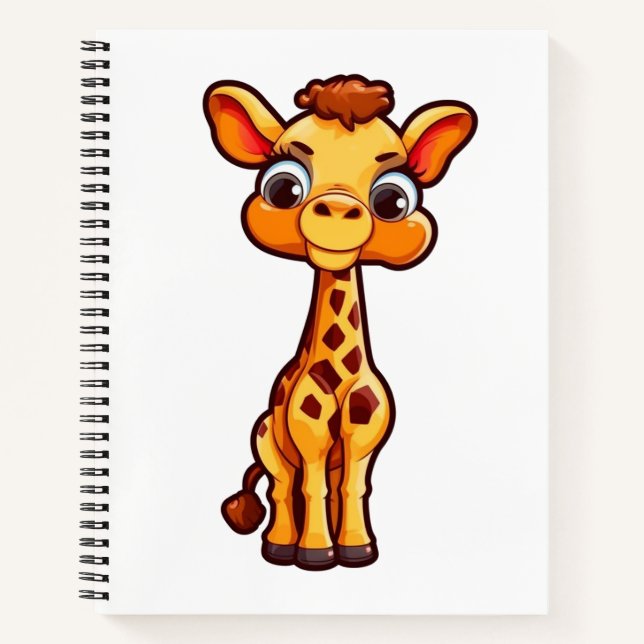 Cuaderno ilustracion personalizado giraffe (Anverso)