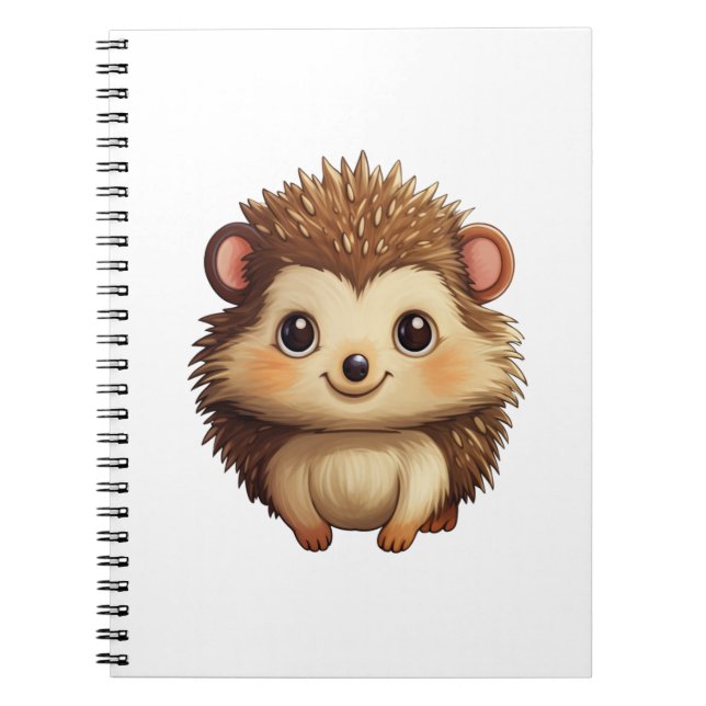 Cuaderno ilustracion personalizado hedgehog (Frente)