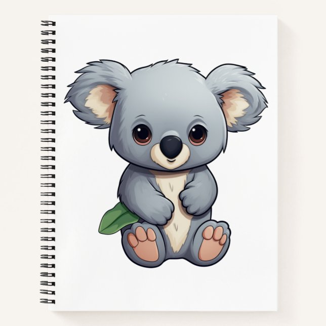 Cuaderno ilustracion personalizado koala (Anverso)
