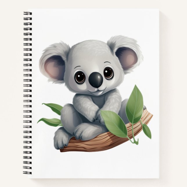 Cuaderno ilustracion personalizado koala (Anverso)