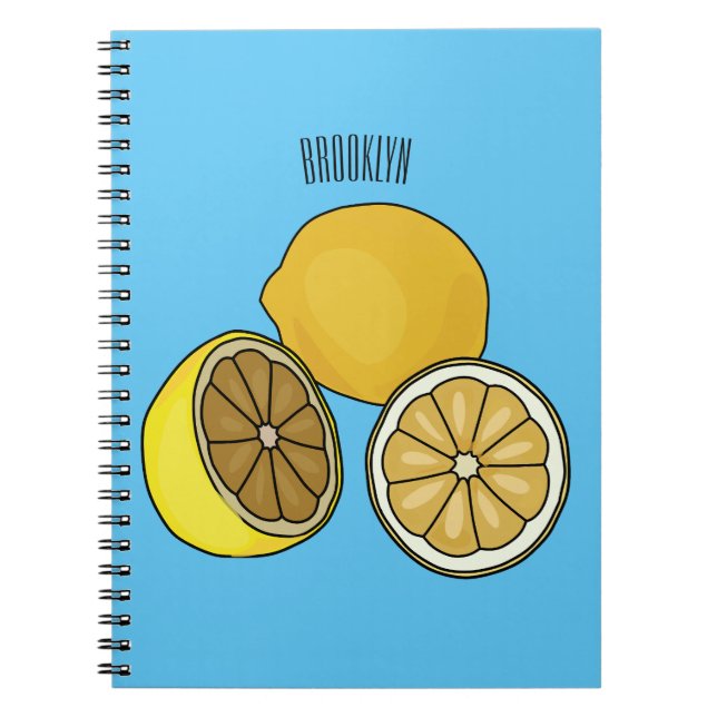 Cuaderno Ilustracion personalizado limón (Frente)