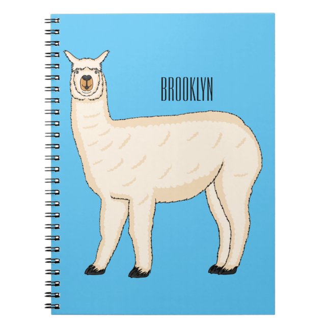 Cuaderno Ilustracion personalizado Llama (Frente)