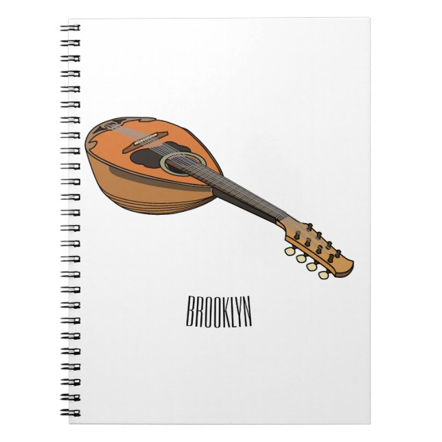 Cuaderno Ilustracion personalizado Mandolin (Frente)