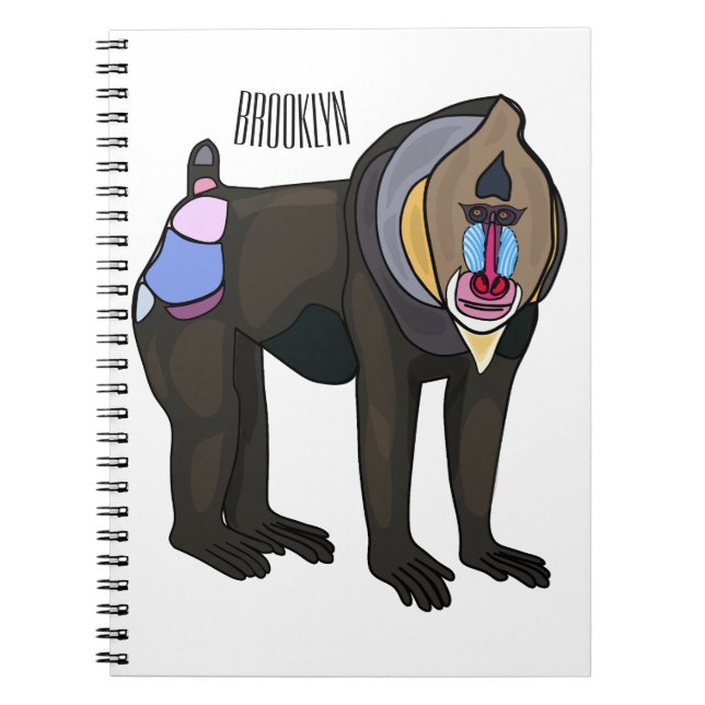 Cuaderno Ilustracion personalizado Mandrill (Frente)