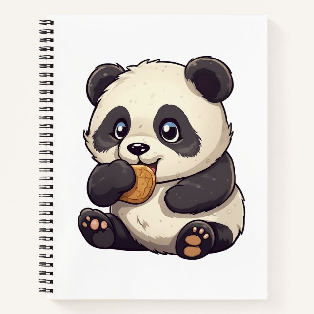Cuaderno ilustracion personalizado panda (Anverso)