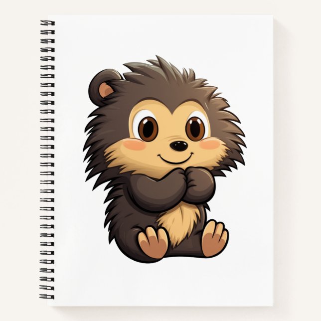 Cuaderno ilustracion personalizado porcupine (Anverso)