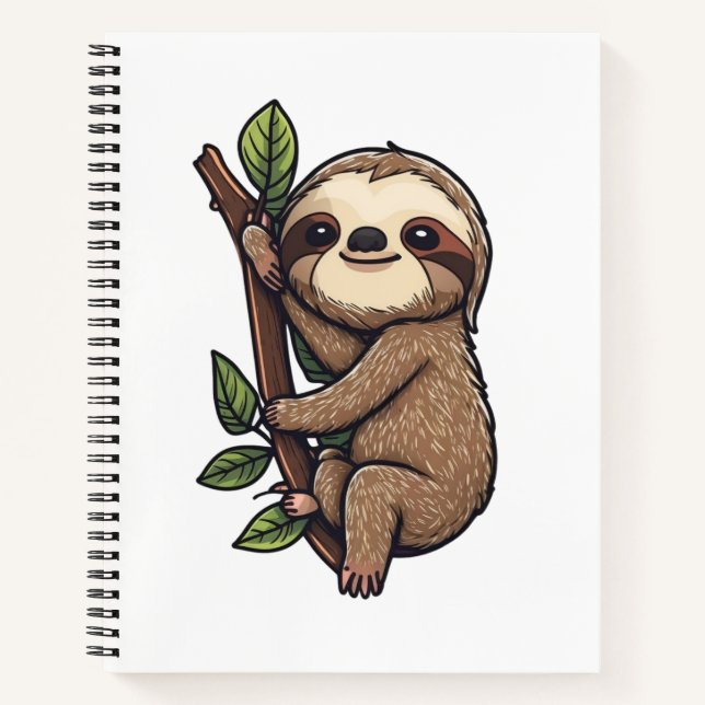 Cuaderno Ilustracion personalizado Sloth (Anverso)