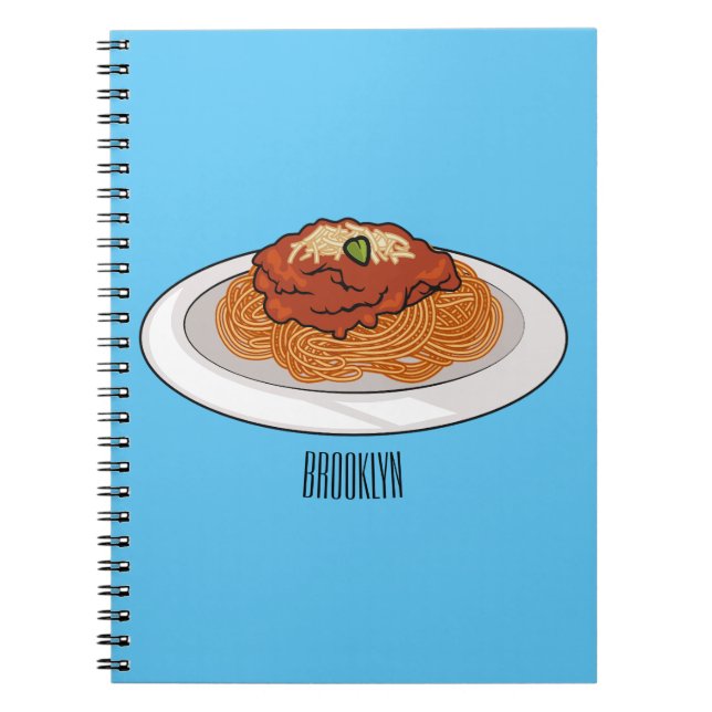 Cuaderno Ilustracion personalizado Spaghetti (Frente)
