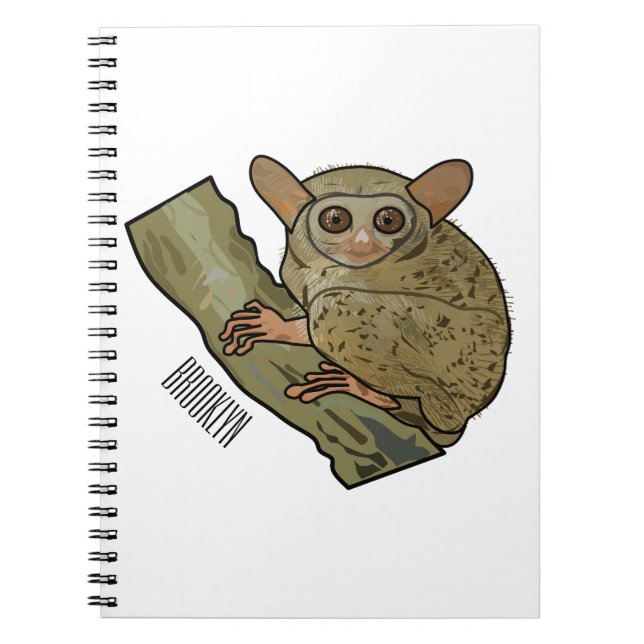 Cuaderno Ilustracion personalizado Tarsier (Frente)