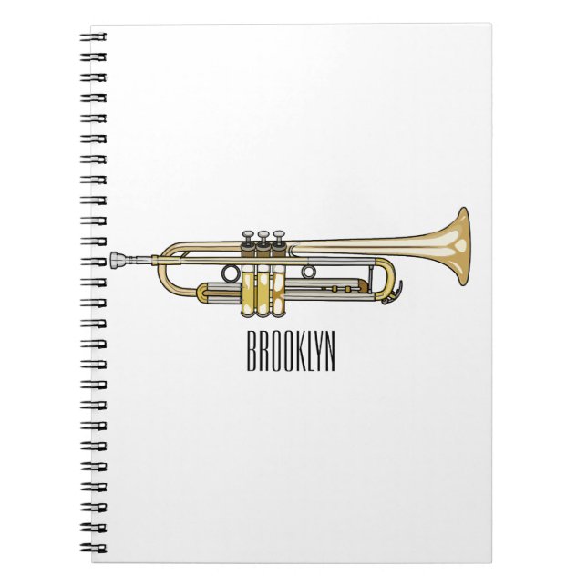 Cuaderno Ilustracion personalizado Trumpet (Frente)