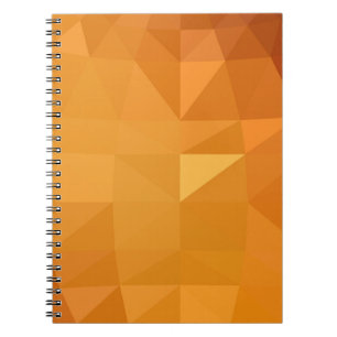 Cuaderno Ilustración poligonal naranja claro, que consiste