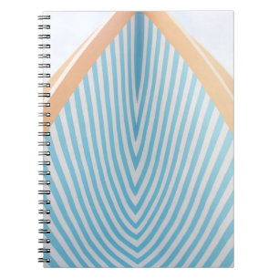 Cuaderno Ilustracion rayado blanco y azul