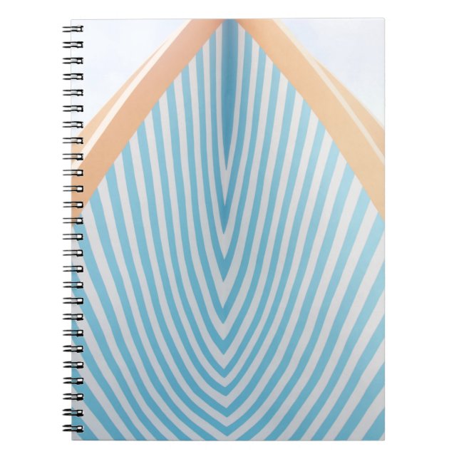 Cuaderno Ilustracion rayado blanco y azul (Frente)