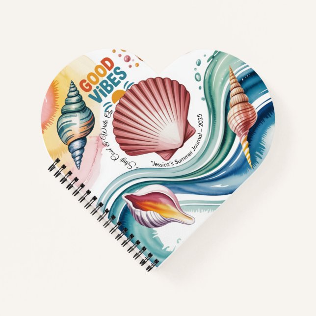 Cuaderno Ilustracion Retro Beach de Summer Vibes (Anverso)
