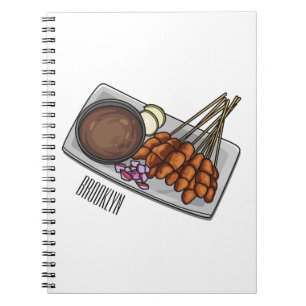 Cuaderno Ilustracion Satay personalizado