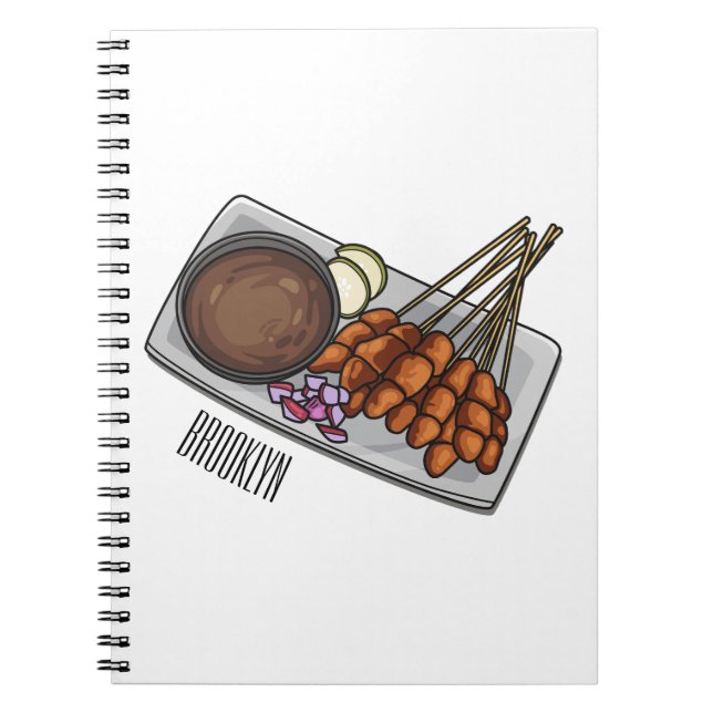 Cuaderno Ilustracion Satay personalizado (Frente)