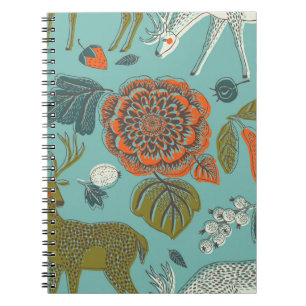 Cuaderno Ilustracion sin problemas en el jardín de verano.