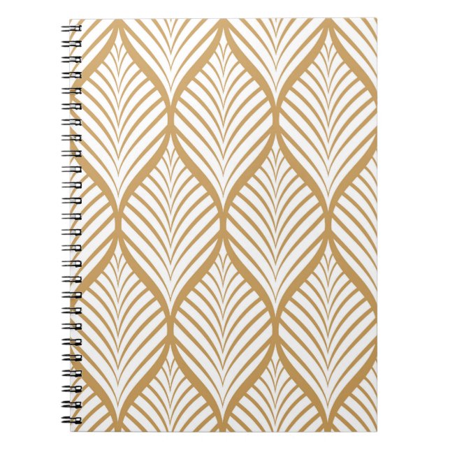 Cuaderno Ilustracion sin soldadura de hojas geométricas (Frente)