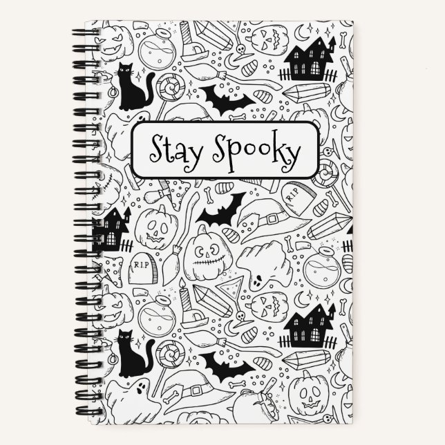 Cuaderno Ilustracion Stay Spooky Halloween (Anverso)
