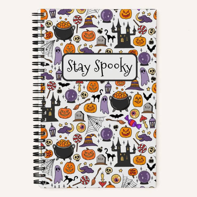 Cuaderno Ilustracion Stay Spooky Halloween (Anverso)