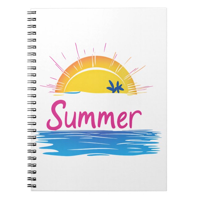 Cuaderno Ilustracion Sunset Summer Beach (Frente)