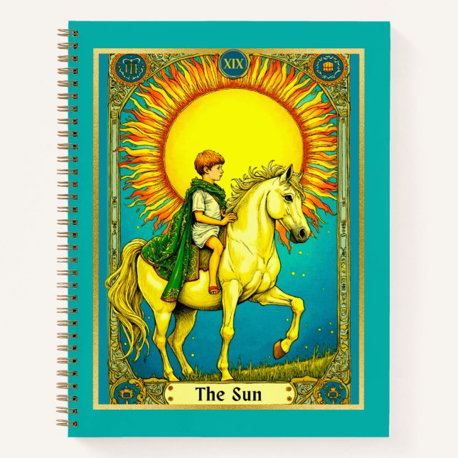 Cuaderno Ilustracion Tarot Card, The Sun Journal (Anverso)