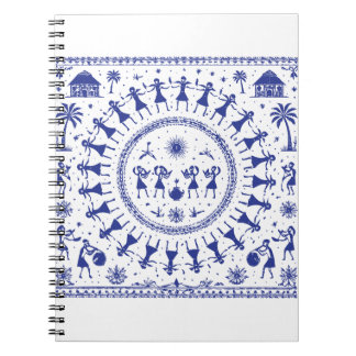 Cuaderno Ilustración Tribal India Arte Warli