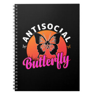 Cuaderno ilustracion vectorial de diseño antisocial de mari