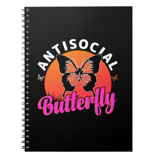 Cuaderno ilustracion vectorial de diseño antisocial de mari (Frente)